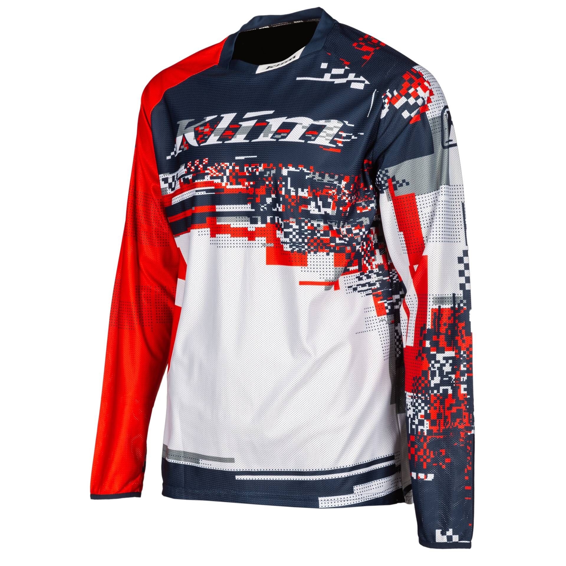 Klim Xc Lite bleu rouge blanc chandail pour jeunes Motocross Voir